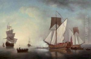 Departure from England of Francis, Duke of Lorraine, 1731 by Samuel Scott