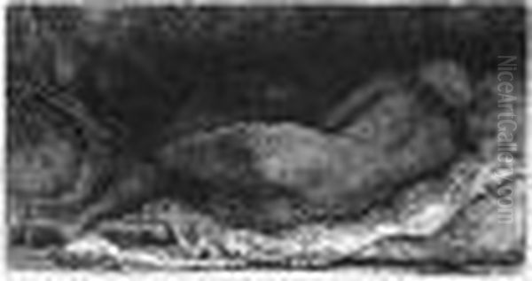 Negress Lying Down (b., Holl.205; H.299; Bb.58-e) - view 1