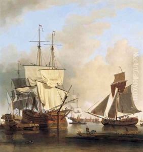 Shipping on the Thames off Rotherhithe