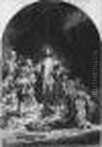 The Hundred Guilder Print: Four Prints (b., Holl.74; H.236; Bb.49-i) by Harmenszoon van Rijn Rembrandt