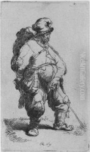A Man Making Water (b., Holl.190; H.45; Bb.31-c)
