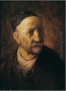 Study Of An Old Man, Half Length, Traditionally Thought To Be Rembrandt's Father by Harmenszoon van Rijn Rembrandt