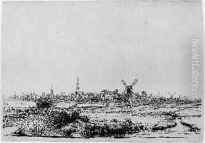 Petite Vue D'amsterdam. Vers 1640.