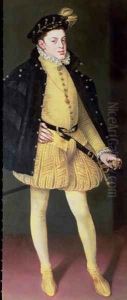Don Carlos 1545-68, son of King Philip II of Spain 1556-98 and Maria of Portugal, 1564 by Alonso Sanchez Coello