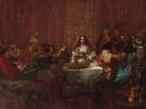 The Wedding Feast Of Samson by Harmenszoon van Rijn Rembrandt