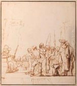 Christ Before Caiaphas by Harmenszoon van Rijn Rembrandt