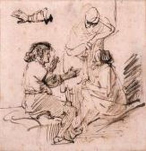 Joseph In Prison Interpreting 
The Dreams Of The Pharaoh's Baker Andbutler, And A Subsidiary Study Of 
An Arm Gesturing