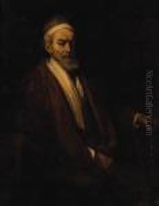 Portrait Of Jacob Trip, Seated Half-length, Holding A Staff