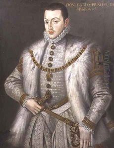 Portrait of Don Carlos 1545-68, son of Philip II of Spain, after Sofonisba Anguissola c.1527-1626 by Alonso Sanchez Coello