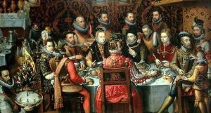 The Banquet of the Monarchs, c.1599 by Alonso Sanchez Coello