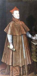 Portrait of the Cardinal Archduke Albert of Austria 1559-1621 son of Emperor Maximilian II, 1577 by Alonso Sanchez Coello
