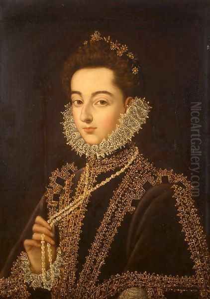 Portrait of the Infanta Catalina Micaela by Alonso Sanchez Coello
