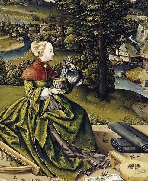 Painted tabletop for Erasmus Stedelin (detail-1) 1533 - view 1