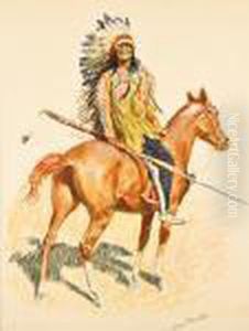 A Bunch Of Buckskins Portfolio: Set Of Eight by Frederic Remington