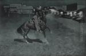 An Argument With The Town Marshal by Frederic Remington