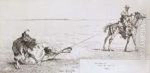 Roped! by Frederic Remington