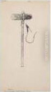 Fish-hook, Stone Axe, Antique by Frederic Remington