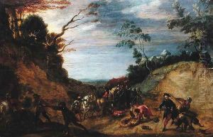 Travellers Attacked by Bandits by Pieter Snayers