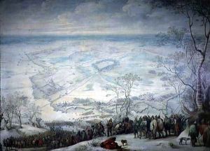 Troops at the Siege of Aire Sur La Lys, 1658 by Pieter Snayers