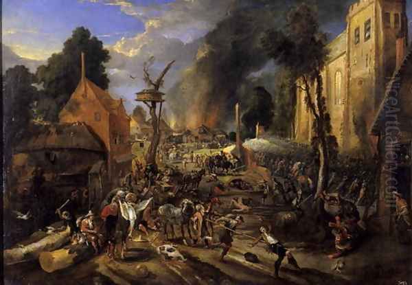 Spanish Conquest of a Flemish Village - view 1