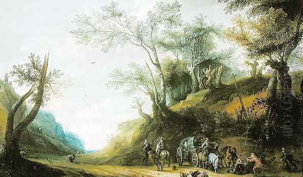Thieves Attacking a Carriage - view 1