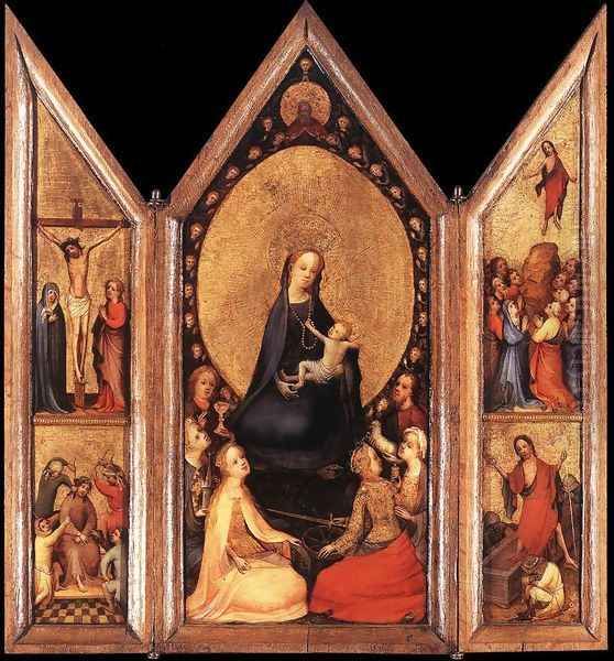 Triptych (open) c. 1410 - view 1