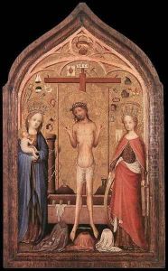 The Man of Sorrow with the Virgin and St Catherine