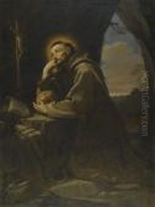 St Francis In Prayer by Guido Reni
