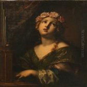 The Holy Cecilia, Patron Saint Of Music by Guido Reni