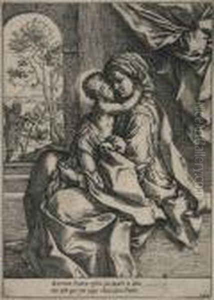 Madonna And Child With St . Joseph In The
Background - view 1