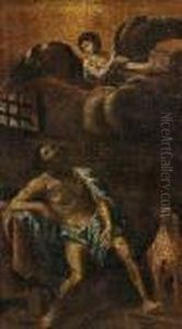 Hl. Rocchus Imgefangnis by Guido Reni