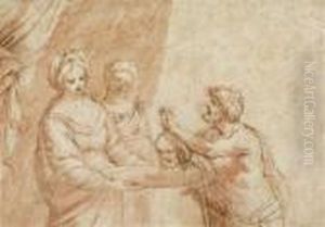 Salome Wird Dashaupt Des Hl. Johannes Prasentiert by Guido Reni