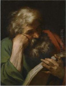 A Male Saint Reading by Guido Reni