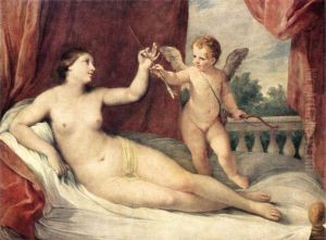 Venus Und Amor by Guido Reni