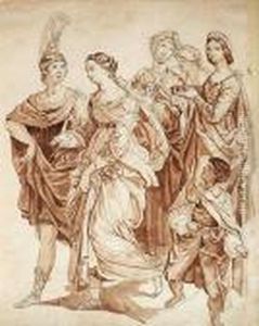 L'enlevement D'helene. by Guido Reni