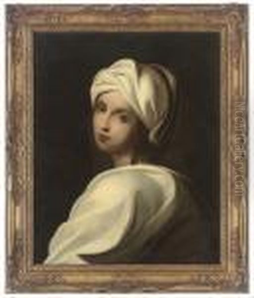 Portrait Of A Girl, Said To Be Beatrice Cenci, Bust-length, In A White Headdress - view 1