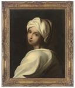 Portrait Of A Girl, Said To Be Beatrice Cenci, Bust-length, In A White Headdress by Guido Reni