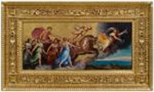 Helios Or Apollo In The Sun Chariot Being Led By Aurora by Guido Reni