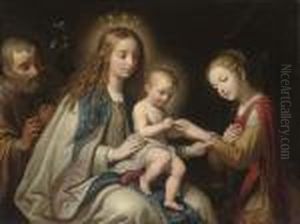 The Mystic Marriage Of Saint Catherine by Guido Reni