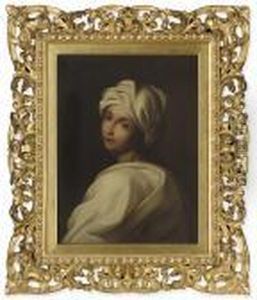 Portrait Of Beatrice Cenci, Bust-length, In A White Shawl And Headress by Guido Reni