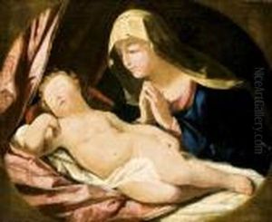 Maria Az Alvo Gyermekkel by Guido Reni