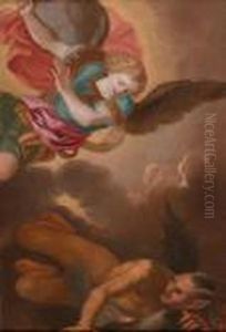 Kampf Zwischen Sankt Michael Und Luzifer. Kampf Zwischen Sankt Michael Und Luzifer.