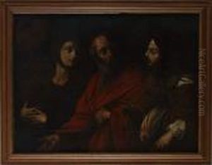 D'apres, Loth Et Ses Filles by Guido Reni