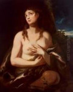 Die Busende Maria Magdalena by Guido Reni