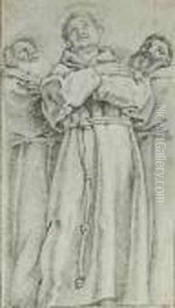 Saint Francis Between Two Monks - view 1