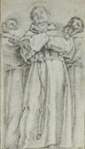 Saint Francis Between Two Monks