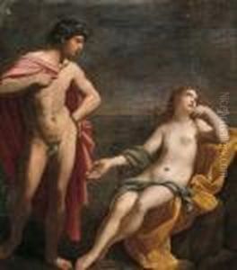 Bacco E Arianna
 Olio Su Tela, Cm. 89x78 by Guido Reni