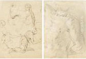 A Male Torso Verso by Guido Reni