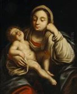 The Madonna With The Sleeping Christ Child by Guido Reni