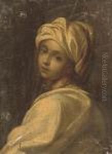 Portrait Of A Girl Said To Be Beatrice Cenci by Guido Reni